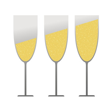 Champagne glass illustration