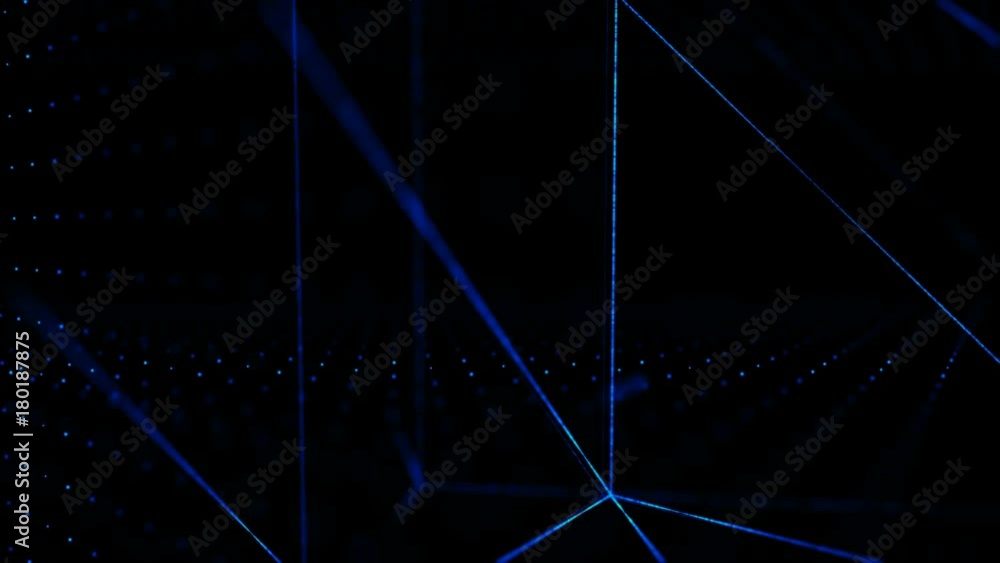 Poster 4k abstract dark background 3d particle with digital binary number 0 1 moving for cyber futuristic c