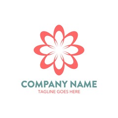 Chrysanthemum Flower Logo. vector. editable