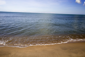 Sea sand beach in Thailand.