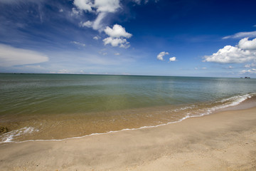 Sea sand beach in Thailand.