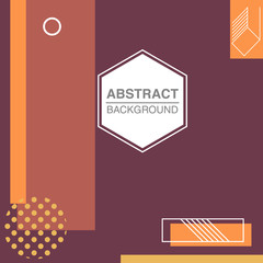 Abstract memphis style vector background