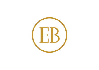 EB Initial letter logo template