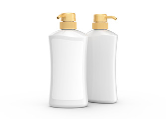 Blank pump dispenser bottle mockup