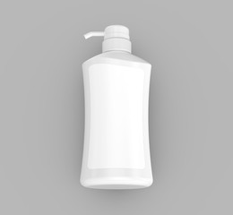 Blank pump dispenser bottle mockup