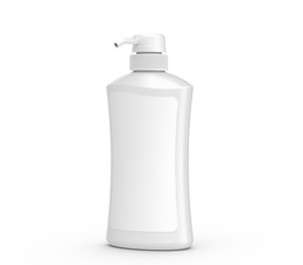 Blank pump dispenser bottle mockup
