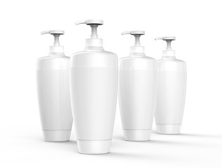 Shampoo or lotion blank mockup