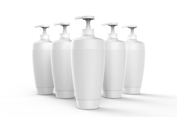 Shampoo or lotion blank mockup