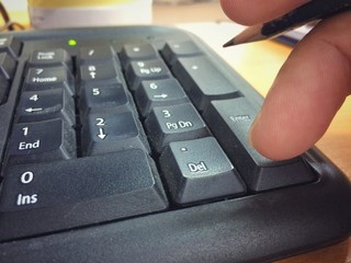 closeup buttons the numeric keypad
