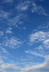 青空と雲・美しい模様「雲の風景」（雄大、壮観、美しいなどのイメージ）