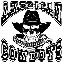 american cowboy skull var 11