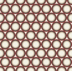 Seamless pattern. Geometrical elements of round shape on a light background. For your design.