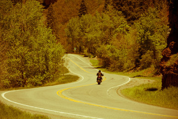 Motorcycle on the Road