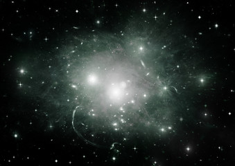 Fototapeta premium galaxy in a free space