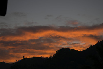 mountian and clound