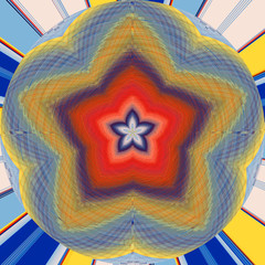 Fototapeta premium Abstract image, colorful graphics, tapestry