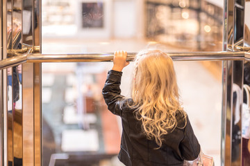 Child on elevator