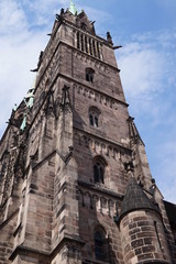 Fototapeta na wymiar 8.7.2017 Beautiful and beautiful places in Nuremberg in Germany