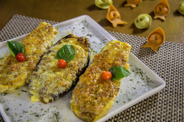 stuffed eggplant brazilian food