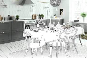 Arrangement of a Kitchen (project)