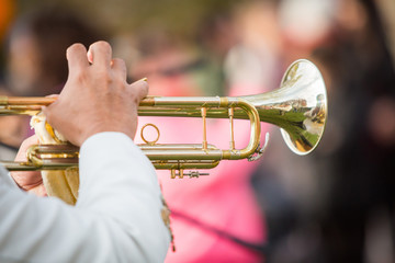 Trumpet performance at the concert