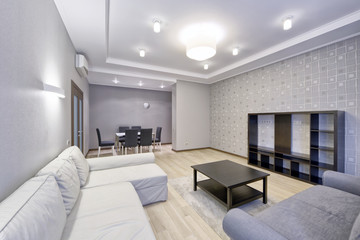 Living room interior in modern house.