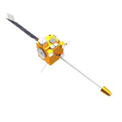 Weather Satellite on White Background. 3D illustration