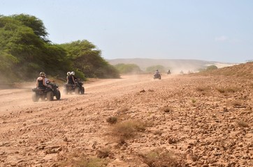 Traversée du désert de Boa Vista, au Cap-Vert, en Quad © Didier San Martin