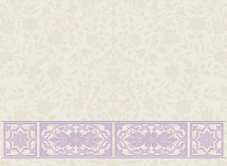 wedding card design, paisley floral pattern , India