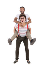 a piggyback ride