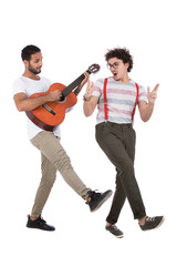 Naklejka premium dance and music