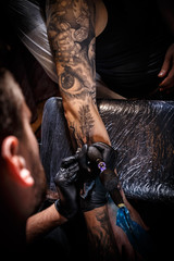 Professional tattoo artist