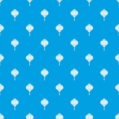 Red chinese lantern pattern seamless blue
