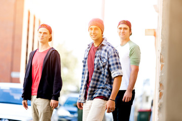 Skateboarding at the street