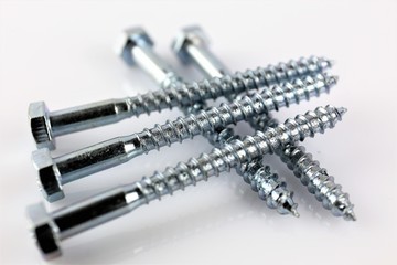 An Image of some screws, with copy space