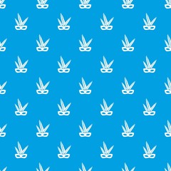 Carnival mask pattern seamless blue