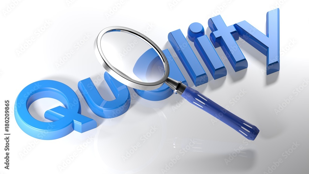 Poster a magnifier is passing over the write 