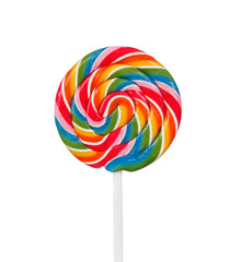 Nice lollipop with many colors - obrazy, fototapety, plakaty