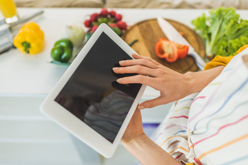 Woman Using Digital Tablet