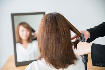 ヘアセット（ヘアアイロン）
