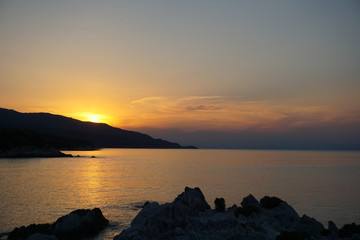 Fototapeta premium Sunset on sea