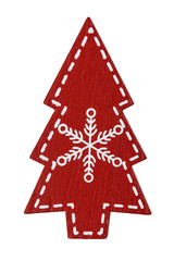 Fototapeta na wymiar decorative christmas tree on white background
