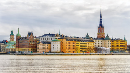 panorama of winter Stockholm, Sweden