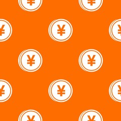 Coin yen pattern seamless
