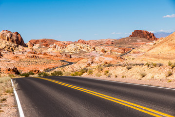 Straße im Valley of Fire
