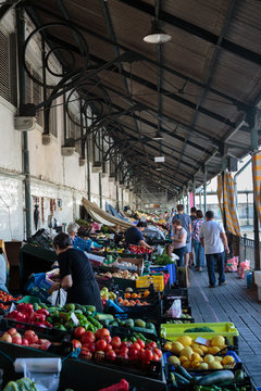 Shopping at Bolhao Market in Porto, Portugal