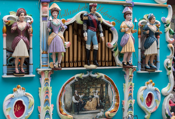 Traditional street organ, Langestraat, Alkmaar, North Holland, Netherlands