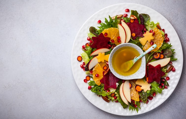 Christmas wreath salad
