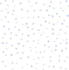 Seamless pattern blue stars with pink shadows on a yellow background. Vector illustration.