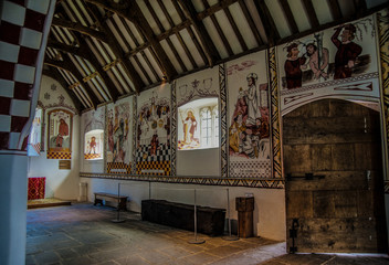 Church Interior, St. Fagans, Wales